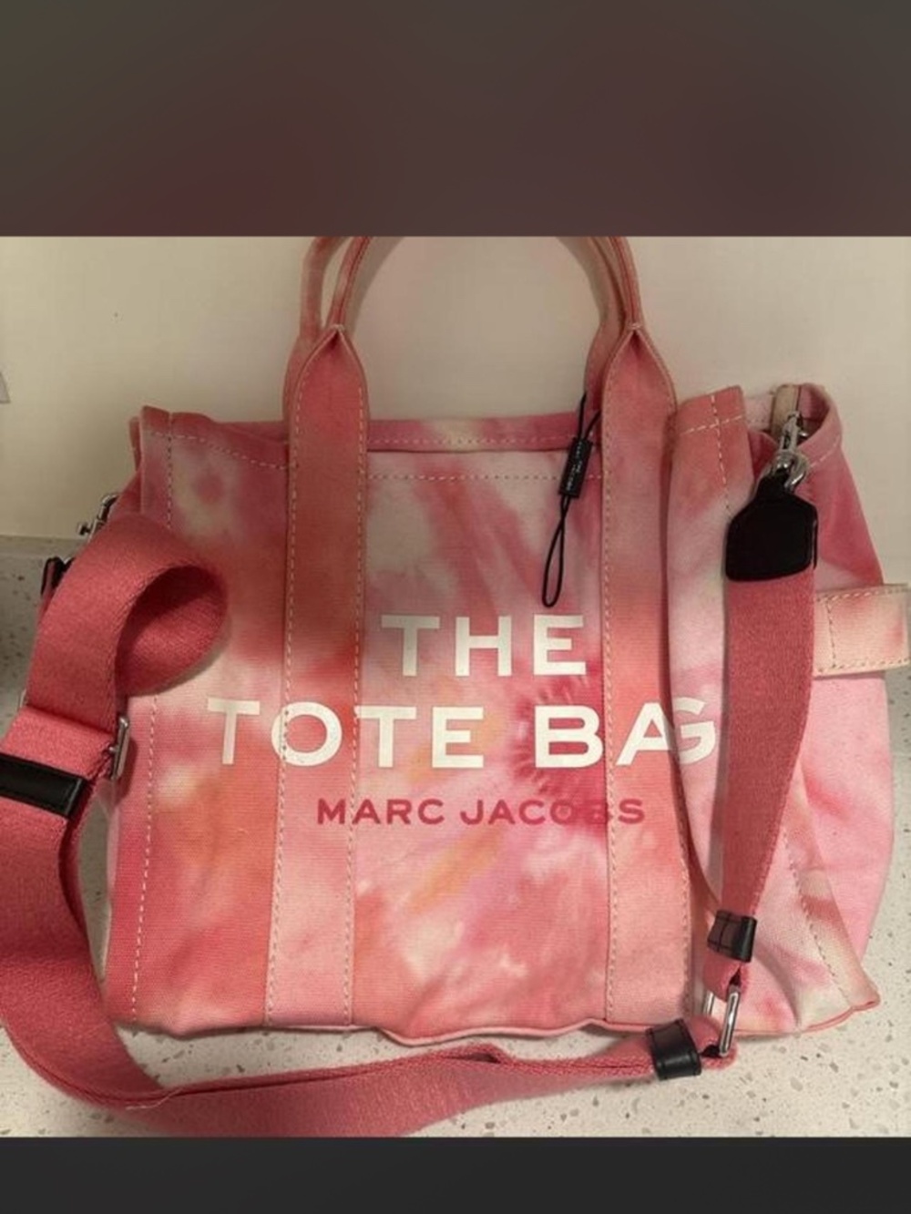 Marc Jacobs The Tote Bag – Pink Tie-Dye Canvas, Discontinued 2021 – Like New